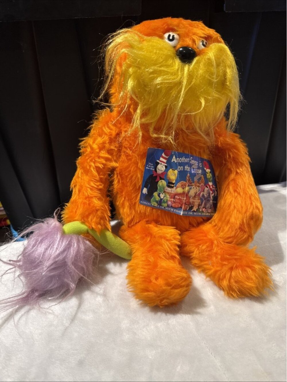 Vintage Coleco 1983 Dr. Suess The Lorax Stuffed Plush Toy Rare Plush 16"